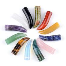1 Piece Natural Stone Charms Crystal Agate Pendants For Jewelry Making DIY Necklace Handicrafts Accessories - 1x3.7cm - View 4