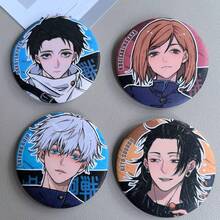 Jujutsu Kaisen 1 chiếc ghim cài áo kim loại 2D hình hoạt hình , Geto, Megumi, Sukuna, Yuji, Yuta, Nobara, ghim cài áo Double Flash, phụ kiện đôi, trang trí ba lô học sinh, phụ kiện túi xách, quà tặng bạn bè, trang trí trang phục đôi Anime cho Ngày Valentine, Halloween, ngày lễ, Cosplay, sưu tập, kỷ niệm. - Xem 5