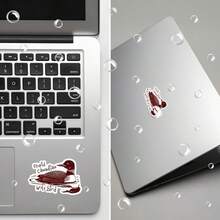 1PC 3 Inch Removable Waterproof Outdoor PVC Vinyl Decal Funny "Stupid Canadian Wolf Bird" Loon Sarcastic Meme Viral Gen Z Humor Aesthetic Kawaii Animal Quote Perfect For Laptop Phone Water Bottle Skateboard Helmet Journal Car Bumper Notebook Dorm Decor Travel Luggage Ideal Gift For Teens Girls Boys Meme Lovers Petty Friends Ages 13-30 Creative Decorative Sticker Waterproof Vinyl Decal For Any Smooth Surface - 3*2.01 Inches - View 5