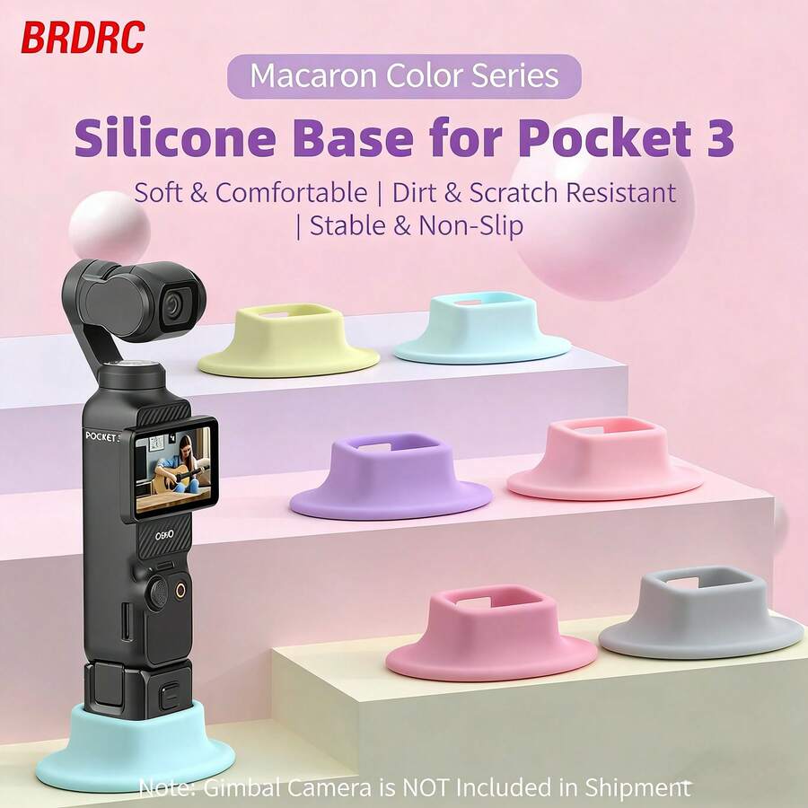 Osmo Pocket 3 相机防滑硅胶固定支架底座，磁吸式扩展支架，桌面式 - 彩色 - 查看 1