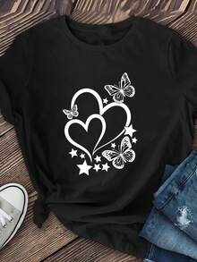 Women T-Shirts - Black - View 2