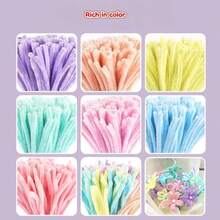100pcs/300pcs Creative Felt Strips, Multi-Color Options, Dense & Thick, Won't Fall Off Easily. DIY Craft Material, Bouquet Making Accessory, Fluffy & Soft. Suitable For Creative DIY Projects And Home Decor. Versatile Use, Can Be Crafted Into Various Shapes, Great For Gift Making. Soft & Fluffy - Multicolor - View 7