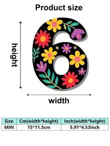 1件户外彩色铁艺数字门牌号牌，墙面装饰挂件，庭院入口门牌，铁艺装饰挂件，高档铁艺数字门牌号牌 - 數位門牌 - 查看 15