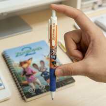 Bolígrafo neutro con patrón de dibujos animados de MINISO X Zootopia, 0,5 mm, agarre cómodo y escritura creativa, 4 piezas/caja, adecuado para estudio y escritura de oficina, aplicable a varios escenarios, perfecto para notas y tareas, regalo ideal para familiares y amigos - Multicolor - Ver 3