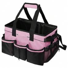 Multi-Functional Cleaning & Storage Bag, Multi-Layer Tool Organizer Pouch, Portable Home Cleaning Supplies Storage Bag - Multicolor - View 1