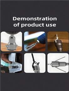 1个蝶形螺栓扳手套筒，6.35mm六角柄套筒适配器，适用于电动工具一字螺丝刀 - 螺栓套筒 - 查看 3