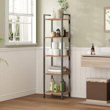 Bookshelf 5 Tier Storage Organizer Living Room Bedroom Study Space Saving - 1 - View 8