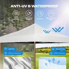 10x10 Up Canopy Tent Heavy Duty With 4 Sidewall, Outdoor Gazebo - 1 - View 10