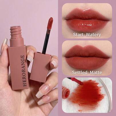 HERORANGE Mini Matte Lip Crayon Set, 6 เฉดสี Velvet, กันรอยเปื้อนและติดทนนาน, ปกปิดร่องริมฝีปาก, ของขวัญสำหรับปาร์ตี้และการเดินทางแบบพกพา
