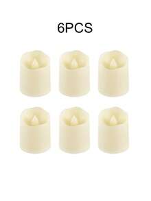 Velitas LED sin llama, velas de té LED con pilas, velas votivas para Halloween, regalos de San Valentín, regalos de Año Nuevo, decoración de mesa central para bodas, velas parpadeantes, velas eléctricas realistas falsas para bodas, mesas y exteriores, velas electrónicas para fiestas de Halloween, Pascua, Navidad - Multicolor - Ver 11