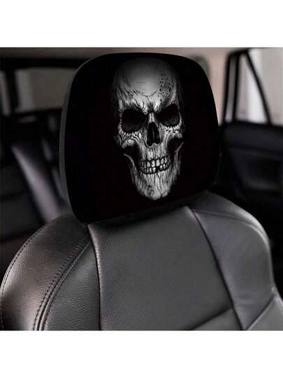 Bộ 2 bọc tựa đầu xe hơi in họa tiết cổ điển, phụ kiện ô tô, chất liệu vải lụa mềm mại, thoáng khí, thoải mái, thích hợp sử dụng mùa hè, dành cho nữ, bọc ghế trước đa năng cho xe sedan, SUV và xe van, phù hợp với mọi loại xe.