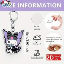 1 chiếc móc khóa nhựa acrylic phẳng 2D, mặt dây chuyền mini hình nhân vật hoạt hình dễ thương, phụ kiện trang trí balo sáng tạo, móc chìa khóa thú vị, mặt dây chuyền túi xách, móc khóa xe hơi, quà tặng bạn bè, phụ kiện trang trí túi xách thiết kế phẳng 2D, quà tặng giáo viên - Nhiều màu - Xem 5