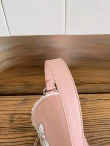 1pc Girl's Bow PU Magnetic Closure Fashion Handbag With Chain Strap, Suitable For Daily Use All Seasons - A - View 8