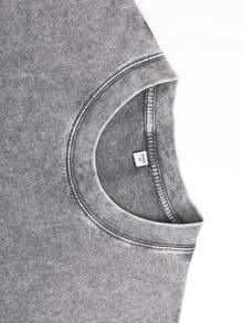 Men's Casual Crew Neck Sleeveless Washed Vest, Made Of 100% Cotton, Perfect For Summer Vacations. Features A Stylish Print And Y2K Street Style. An Excellent Gift For Boyfriends And Husbands. - Xám - Xem 2