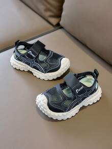 Summer Children's Breathable Net Sandals, Boys' Sports Shoes, Girls' Soft Bottom Beach Shoes - Black - View 2
