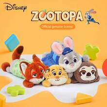 Disney 朱迪·霍普斯和尼克·王尔德《疯狂动物城》毛绒玩具，儿童毛绒玩具，铅笔盒，生日礼物，情人节礼物，纪念品，派对礼品，办公用品铅笔袋 - 彩色 - 查看 2