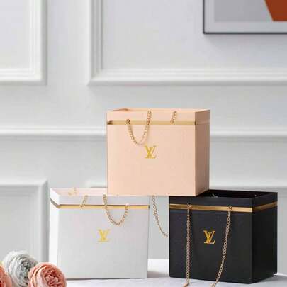 1 Hộp Quà Hoa Gấp Gọn Có Tay Cầm, Túi Quà Cứng Có Thể Tái Sử Dụng Với Chất Liệu Cao Cấp, Thích Hợp Để Đóng Gói Bó Hoa Và Quà Tặng Các Ngày Lễ Như Ngày Valentine, Ngày của Mẹ, Sinh Nhật, Đám Cưới, Có Cấu Trúc Gấp 3D, Tay Cầm Tiện Lợi, Lý Tưởng Cho Cửa Hàng Hoa, Cửa Hàng Quà Tặng, Trang Trí Sự Kiện và Quà Tặng Cao Cấp