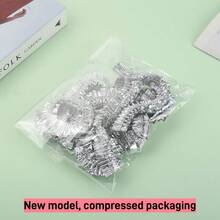 10/30个装可重复使用深层滋养铝箔护发帽，适用于家庭和沙龙，可用作护发油帽、护发帽、浴帽 - 多色 - 查看 4