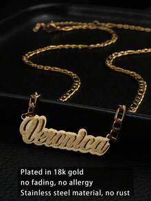 1 chiếc vòng cổ khắc chữ theo yêu cầu, thanh lịch, đa chức năng, thời trang, sang trọng, tối giản, trẻ trung, xinh đẹp, quyến rũ. Vòng cổ khắc tên hình cánh hoa màu vàng mờ, quà sinh nhật, quà cá nhân hóa, quà kỷ niệm, trang sức tùy chỉnh, quà tặng cho bạn bè, gia đình, người yêu. - Nhiều màu - Xem 3