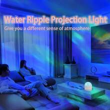 1pc Water Wave Breathing Light, Romantic Decor For Cozy Nights, 16 Color Gradient Flashing Breathing Atmosphere Lamp, USB Powered, Create Warm Ambiance At Home, Multicolor Breathing Mood Light, Birthday/Valentine's Gift, Suitable For Bedroom, Study, Office And More - Breathing Light - View 3