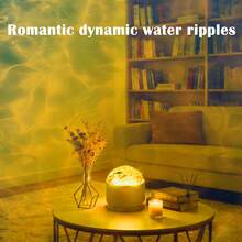 1pc Water Wave Breathing Light, Romantic Decor For Cozy Nights, 16 Color Gradient Flashing Breathing Atmosphere Lamp, USB Powered, Create Warm Ambiance At Home, Multicolor Breathing Mood Light, Birthday/Valentine's Gift, Suitable For Bedroom, Study, Office And More - Breathing Light - View 9