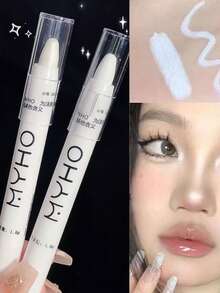 閃耀眼部亮彩筆，持久提亮眼角眼影筆，珍珠白亮片閃爍眼瞼下摺痕筆，音樂節眼部彩妝 - 彩色 - 查看 10