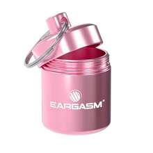 Keychain Earplug Travel Carrying Case - Convenient Metal Waterproof Keychain Container Perfect For Traveling With Ear-Plugs Pills Medicine And Small Items On-The-Go - Pink 1.06 In X 1.6 In - Hồng - Xem 6