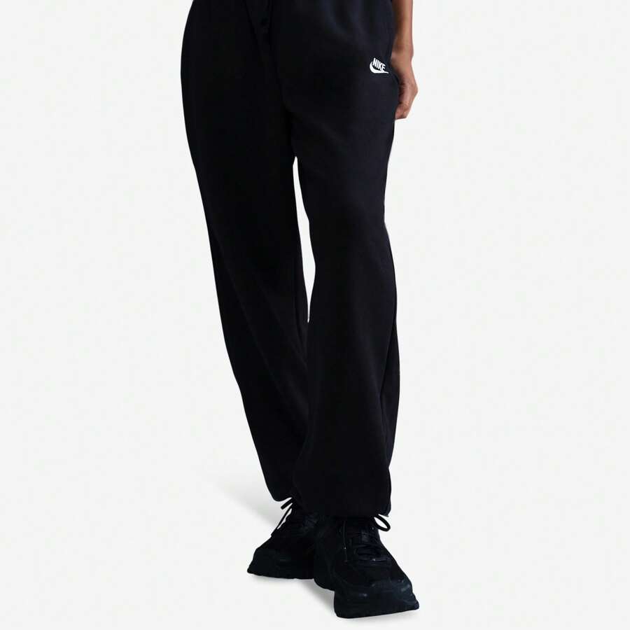 Nike NSW Club Fleece MR Pants Women's Black/White DQ5800-010 - Black - View 1