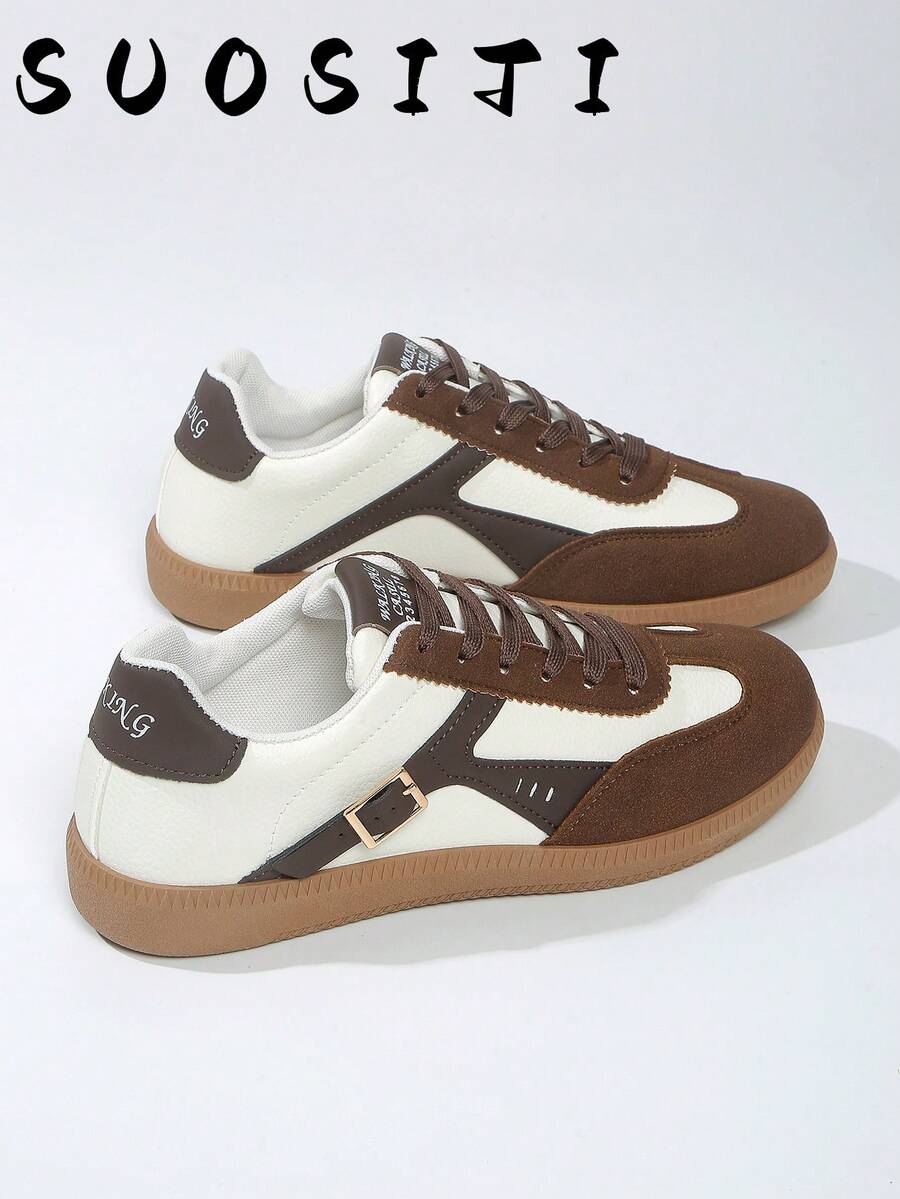 Women's Fashion Non-Slip, Durable, Comfortable And Lightweight Sports Casual Shoes - Brown - View 1