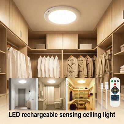 Đèn trần sạc điện 2 chiếc/1 chiếc có điều khiển từ xa, đèn LED, đèn tường, đèn ngủ, đồ dùng nhà bếp, đèn trần cảm biến chuyển động có thể điều chỉnh độ sáng và hẹn giờ, đèn chiếu sáng phòng tắm, phòng bếp, hành lang, hiên nhà, đồ dùng cho phòng ngủ, trang trí phòng, đèn cho phòng, nội thất, phòng ngủ, phòng khách, trang trí nhà cửa, trang trí tường, 4000mAh