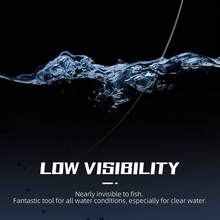 Dây câu SeaKnight 100M/50M phủ lớp Fluorocarbon, dây dẫn monofilament hai lớp phủ Fluorocarbon, dây dẫn 3-100LB - trắng - Xem 8