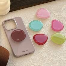 Macaron Color Phone Ring Holder - Elastic Retractable Foldable Design, Multifunctional Waterproof, Suitable For Various Phone Models, Relieve Finger Fatigue, Fun Gift Idea - Multicolor - View 3