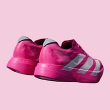 Adidas Adizero Adios Pro 4 - Authentic Elite Marathon Racing Shoes | Viral 2026 World-Class Performance Running Sneakers | Premium LIGHTSTRIKE PRO Ultra-Lightweight Trainers | Iconic Carbon-Plated EnergyRods 2.0 High-Speed Footwear - Shock Pink - 查看 3