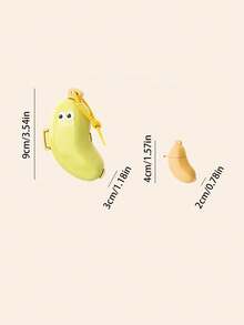 2/1pc Cute Banana Shape Toothbrush Holder And Travel Case, Mini Portable 2-In-1 Toothbrush Protection Storage Set, Built-In Silicone Toothpaste Small Capsule Storage Case , Hanging Storage, Easy To Drain, Travel Hotel Portable Toiletries. - Multicolor - View 11
