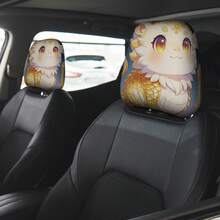 2 miếng bọc tựa đầu xe hơi in hình động vật, in hai mặt, bảo vệ tựa đầu ghế xe hơi. - Nhiều màu - Xem 4