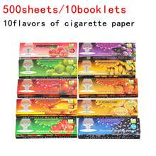 500 Sheets (10 Packs), Classic Flavor Rolling Paper Combination Set, 10 Packs Set, No Need To Worry About Flavor, 10 Flavors Rolling Papers Together, 50 Sheets/Pack, Essential Hand-Rolling Smoking Accessories - View 2