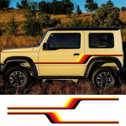 Tem dán sườn cửa xe cho SUZUKI JIMNY 2 cửa 4 cửa, tem dán trang trí thân xe bằng vinyl chống thấm nước, phụ kiện trang trí xe hơi.