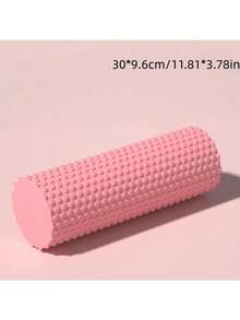 1个实心泡沫轴，瑜伽按摩棒，圆形泡沫轴，腿部拉伸，平衡训练，EVA材质，高密度柔软，迷彩半轴，平衡杆，菱形点设计，健身泡沫轴，普拉提棒，肌肉放松实心瑜伽棒 - 彩色 - 查看 13