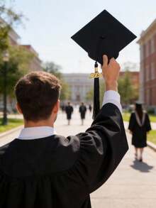 1pc 2026 Gold Tassel Graduation Cap Decor, Suitable For High School And University Graduation Ceremony Decoration, 2026 Graduation Accessory - A - View 7