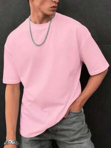 Camiseta de manga corta de corte holgado y elegante diseño para hombre GRDR |     Diseño exquisito |     Esencial de verano |     Fácil de combinar |     Muestra tu estilo - Verde militar - Ver 2
