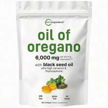 Oregano Oil With Black Seed Oil 6000mg AP Softgels For 150/75 Day Supply Dual Action Immune Support Non-GMO Gluten Free Healthcare Vitamin Dietary Edible Supplement Fitness - 1 CÁI - Xem 8