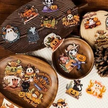 56-Piece New Halloween Cowboy Transparent PET Stickers - Cute Cartoon DIY Materials For Hand Journals, Diaries & Phone Cases - 56PCS - View 4