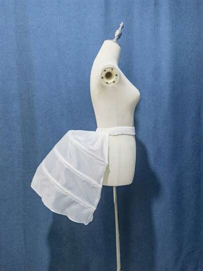 维多利亚巴斯德裙臀洛可可式克里诺林短款半裙撑衬裙服装设计