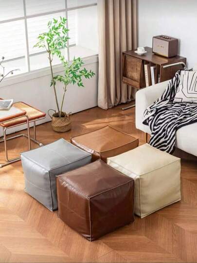 1 chiếc ghế đôn bọc da PU mềm mại kiểu cổ điển, ghế dài đa chức năng dùng để đựng quần áo cũ, hộp đựng quần áo gấp gọn, hộp đựng đồ trong tủ quần áo, ghế đôn phòng khách, ghế đầu giường, chất liệu da PU chống thấm nước, chống bụi và chống ẩm, có thể tái sử dụng, thích hợp để lưu trữ đồ đạc trong phòng khách, sắp xếp tủ quần áo.