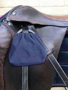 1個馬鐙收納袋、馬鞍套、馬術裝備收納、馬具防塵袋、便攜式騎馬工具袋 | 馬鐙 | 英式馬鞍與馬具 | 馬術用品，適用於大多數馬鐙和馬鞍，適合日常使用 - 彩色 - 查看 3