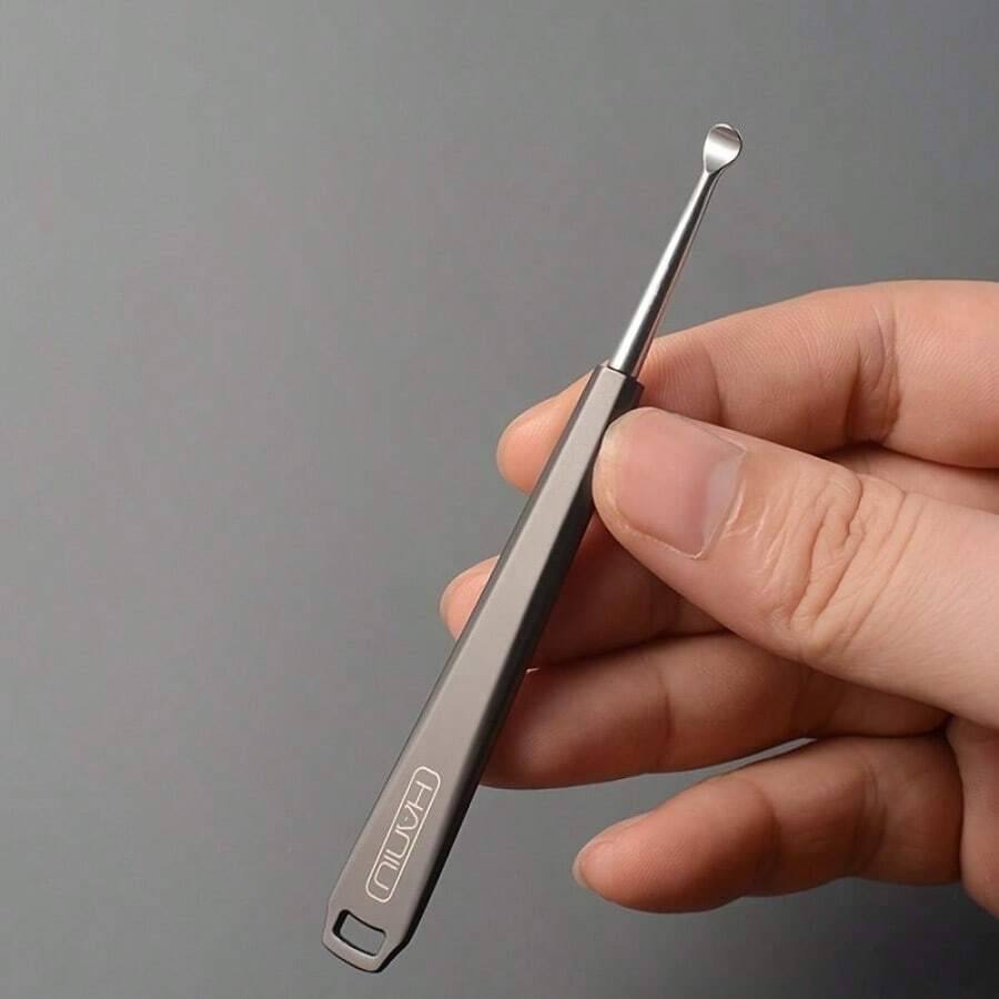 Spiral Massage Ear Pick 360 Degree Spiral Earwax Remover Ear Canal Cleaner Stainless Steel Flexible Design Ear Care Tool - 1個 - 查看 1