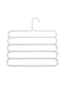 1/3/5/7pcs Five Layer Pants Rack, Home Wardrobe, Hanging Pants, Scarves, Storage Rack, Anti Slip Multi-Layer Scarf Rack, Tie Rack, Suitable For Storing Pants, Scarves, And Ties - Multicolor - View 3