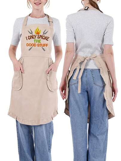 1 chiếc tạp dề cotton kiểu cổ điển với dây đeo điều chỉnh được, thiết kế buộc dây, túi và chất liệu thoáng khí, phù hợp cho nấu ăn, làm bánh và sử dụng trong nhà bếp. Phong cách màu trơn cổ điển, cần thiết cho việc làm bánh, thiết kế kinh điển, thoải mái khi mặc, lý tưởng cho những người đam mê làm bánh và nấu ăn tại nhà, thời trang vượt thời gian, chất liệu bền, sự lựa chọn hàng đầu cho các đầu bếp tại gia.