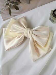 3/1pc Kẹp tóc nơ satin nhiều lớp, kẹp tóc công chúa cài sau đầu, kẹp tóc nơ ngọt ngào dễ thương thanh lịch, phù hợp cho cô dâu phù dâu đám cưới, du lịch nghỉ dưỡng bãi biển mùa hè, phụ kiện tóc nơ cho nữ và bé gái - Nhiều màu - Xem 9