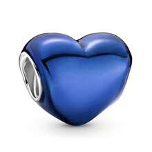 1 pieza Cuenta de encanto de esmalte azul apta para pulsera europea original, regalo de joyería DIY para mujeres - Azul - Ver 13